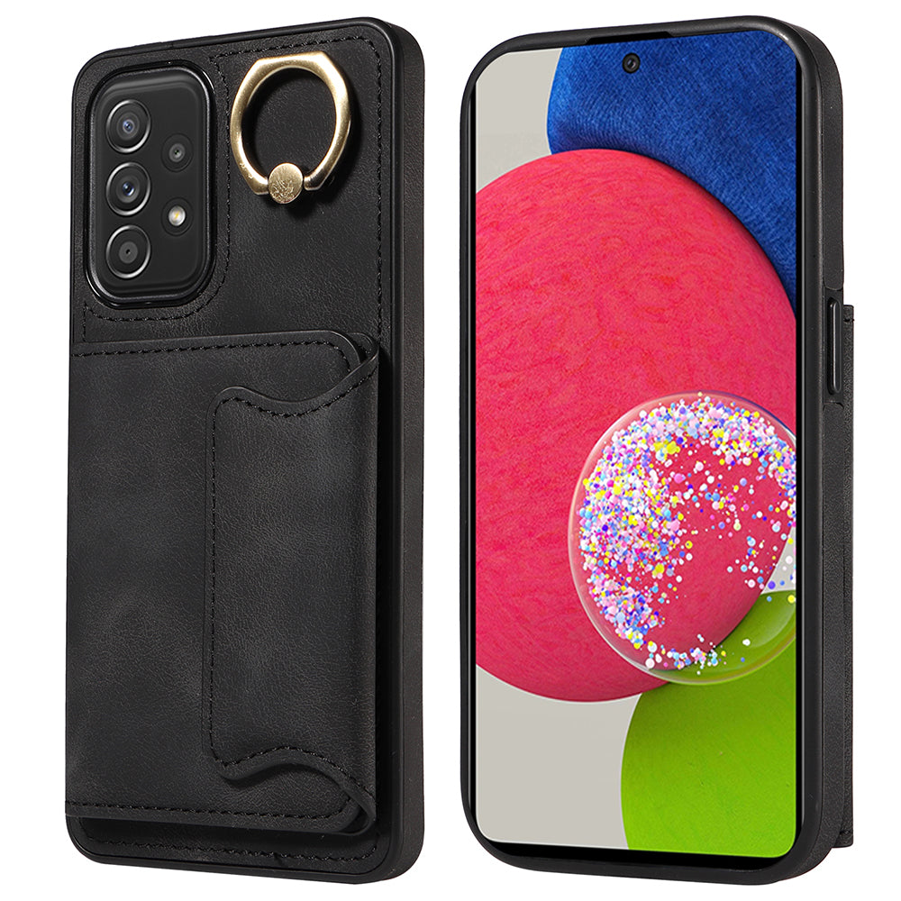 001 For Samsung Galaxy A52 4G A52s 5G A52 5G Finger Ring Kickstand Cover PU Leather TPU Card Holder Phone Case 001 For Samsung Galaxy A52 4G A52s 5G A52 5G Finger Ring Kickstand Cover PU Leather TPU Card Holder Phone Case